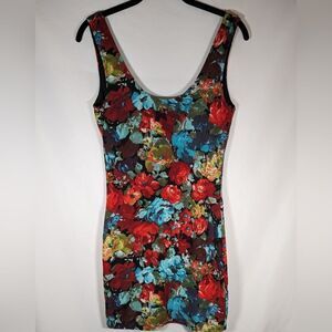 Swoon Boutique Floral Sleeves Lined Dress Size M